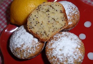 Citronovo-makové muffiny