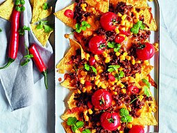Chilaquiles s mletým hovězím