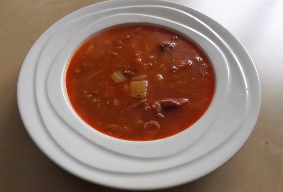 Uzená kuřecí polévka