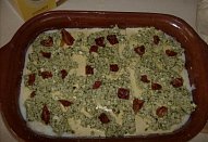 Lasagne s pestem, ricottou a sušenými rajčaty